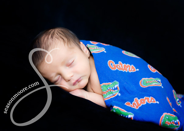 Newborn Boy Portrait Florida Gator
