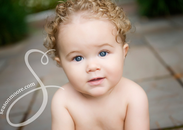 1 year old boy blond afro