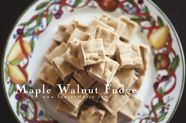 Walnut Maple Fudge - www.SeasonMoore.com
