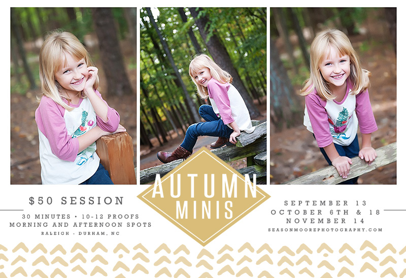 Raleigh Fall Mini Sessions