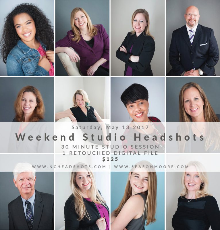 Saturday Raleigh Studio Headshots